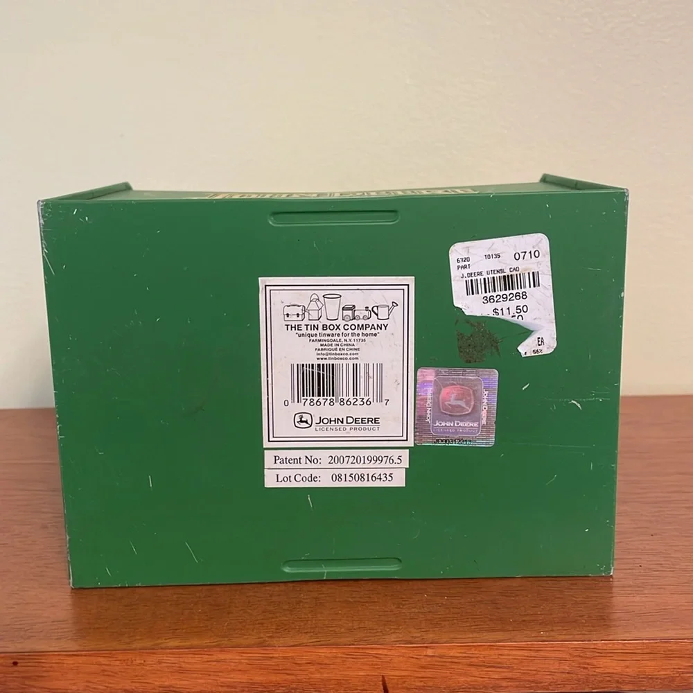 John Deere Green and Yellow Utensil Caddy